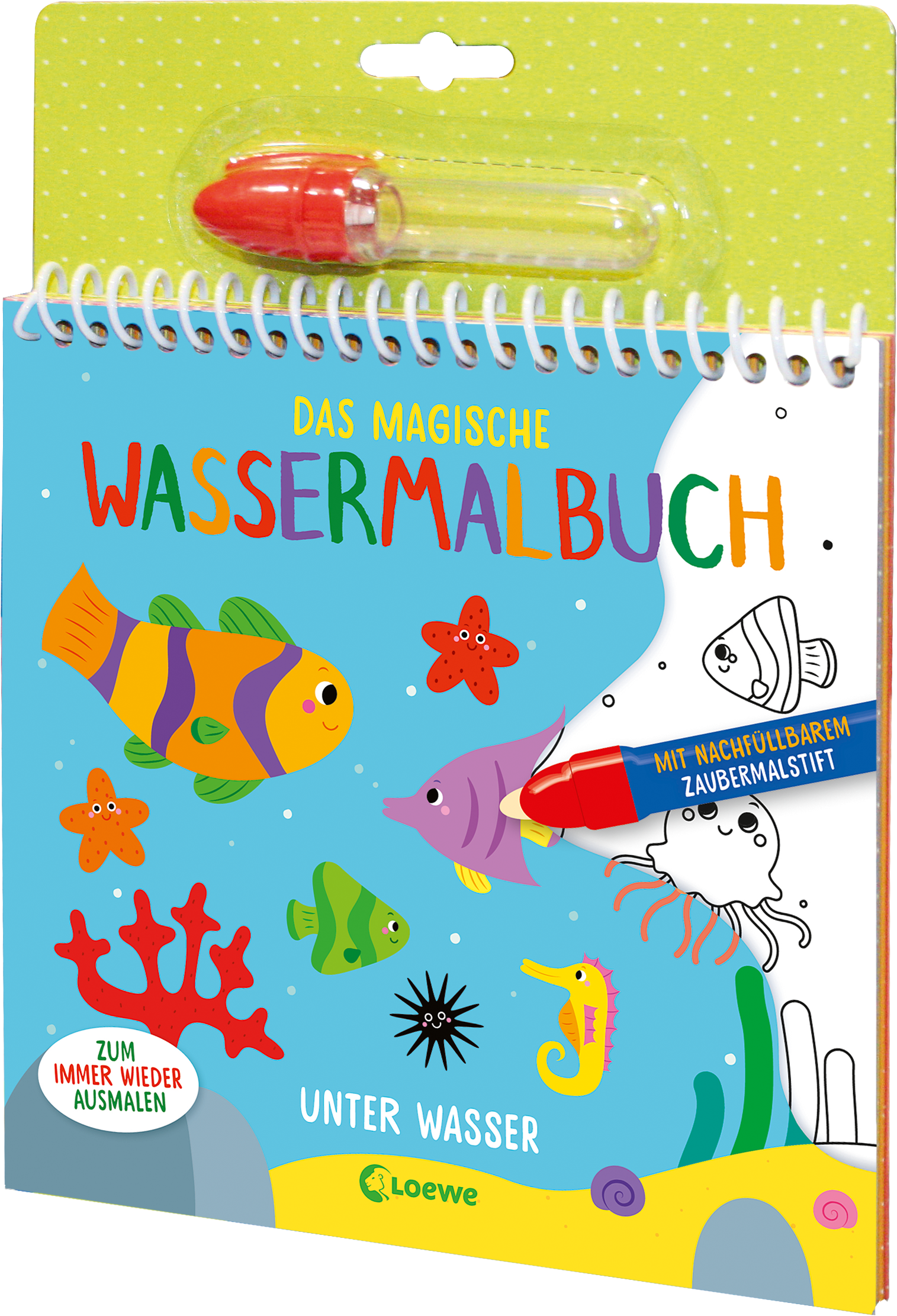 Das magische Wassermalbuch - Unter Wasser 9783743214699