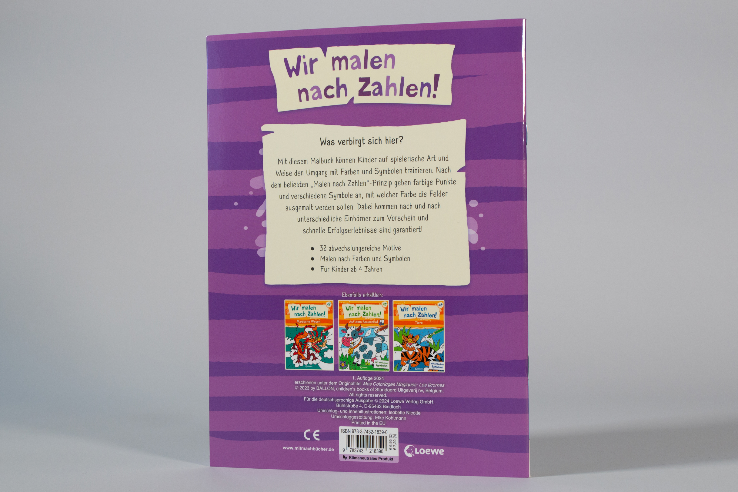Wir malen nach Zahlen! - Einhörner 9783743218390_2