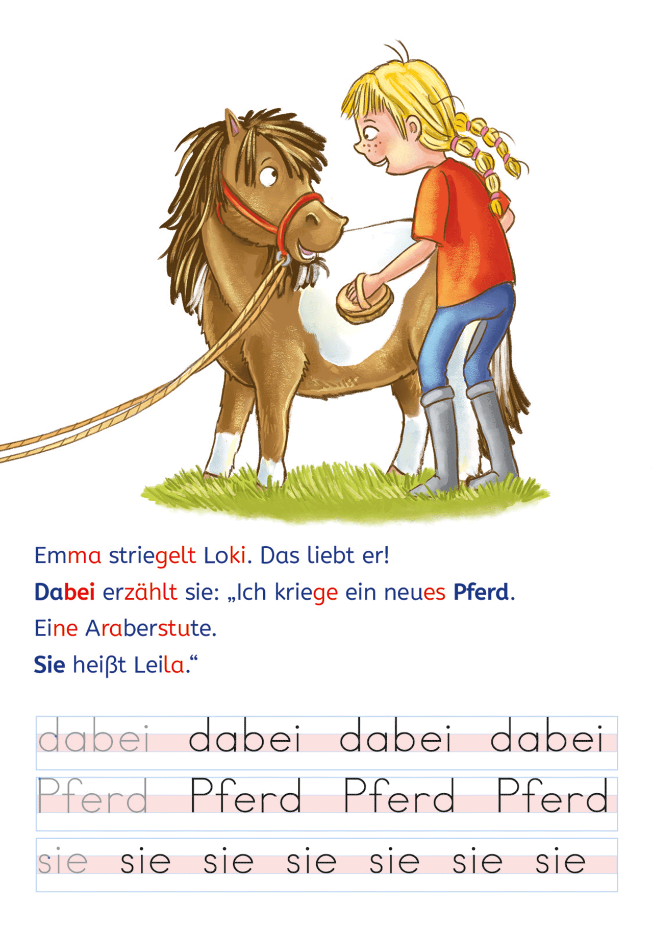 Leselöwen - Lesen und schreiben lernen mit Spurrillen - Eine ponystarke Freundschaft 9783743223707_12