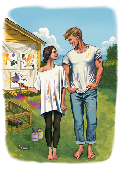 Postkarte; A Painter's Touch; LInkziel: Download Postkarte