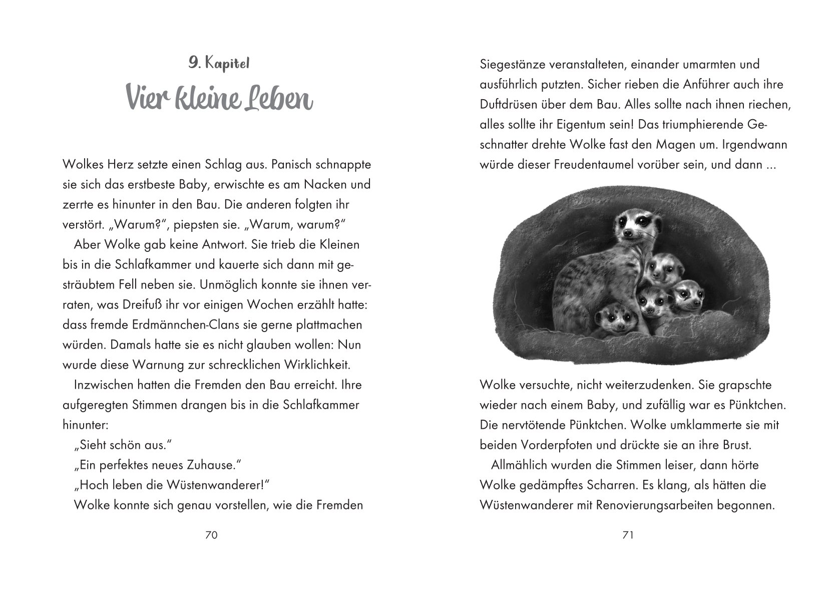 Savanne; Innenseite Erdmännchen, Wächter der Savanne Innenseite des Buchs Erdmännchen, Wächter der Savanne von Kira Gembri