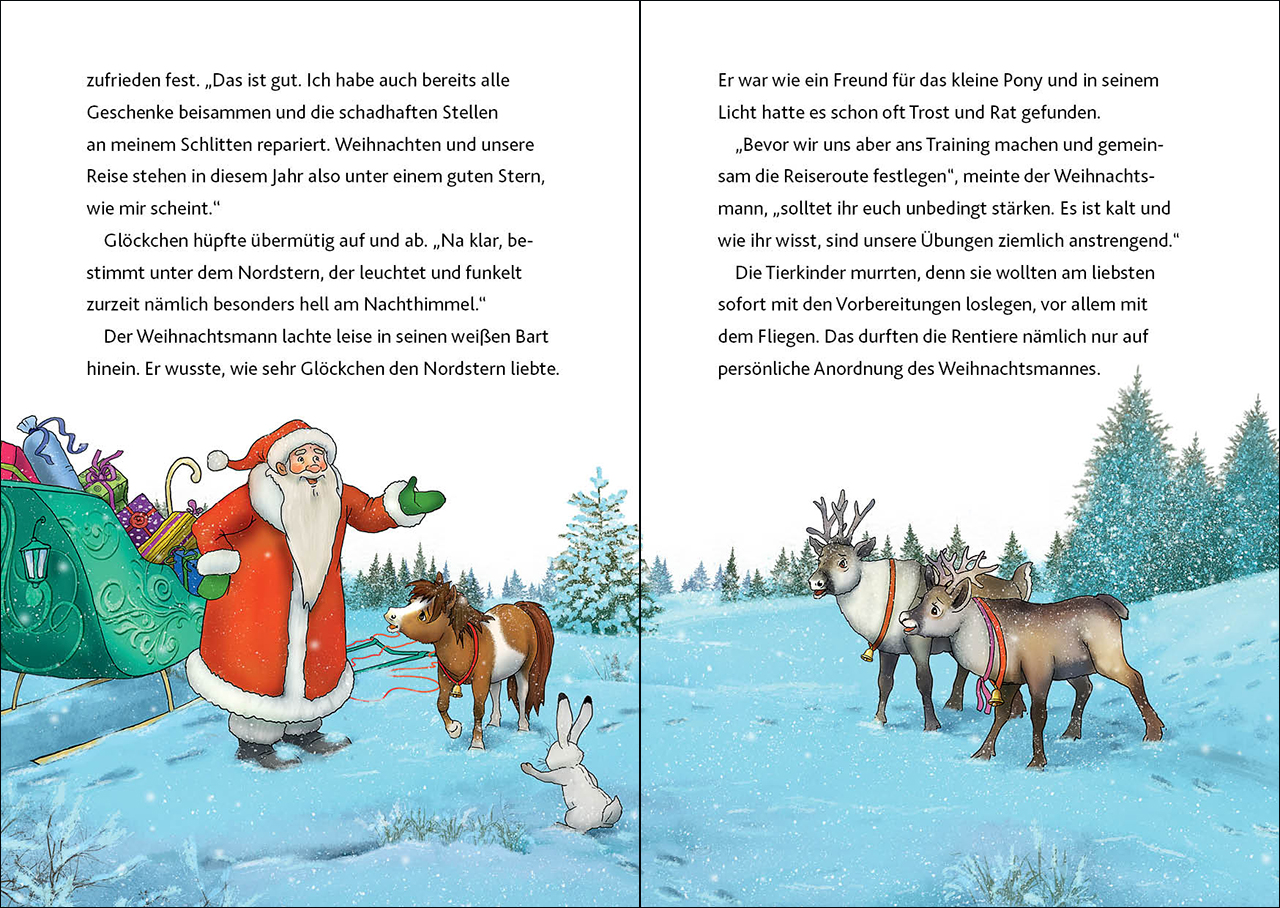 Glöckchen, das Weihnachtspony (Band 3) - Die Magie des Nordlichts 9783743204881_1