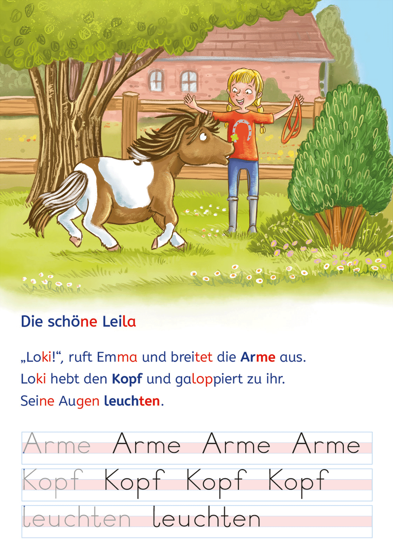 Leselöwen - Lesen und schreiben lernen mit Spurrillen - Eine ponystarke Freundschaft 9783743223707_11