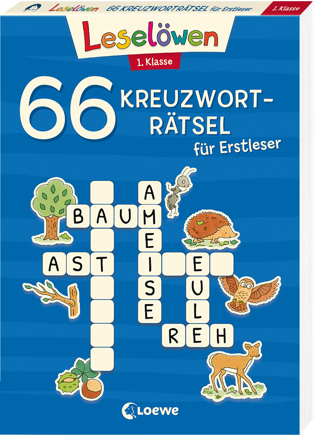 66 Kreuzworträtsel für Erstleser - 1. Klasse (Blau) 9783743212404