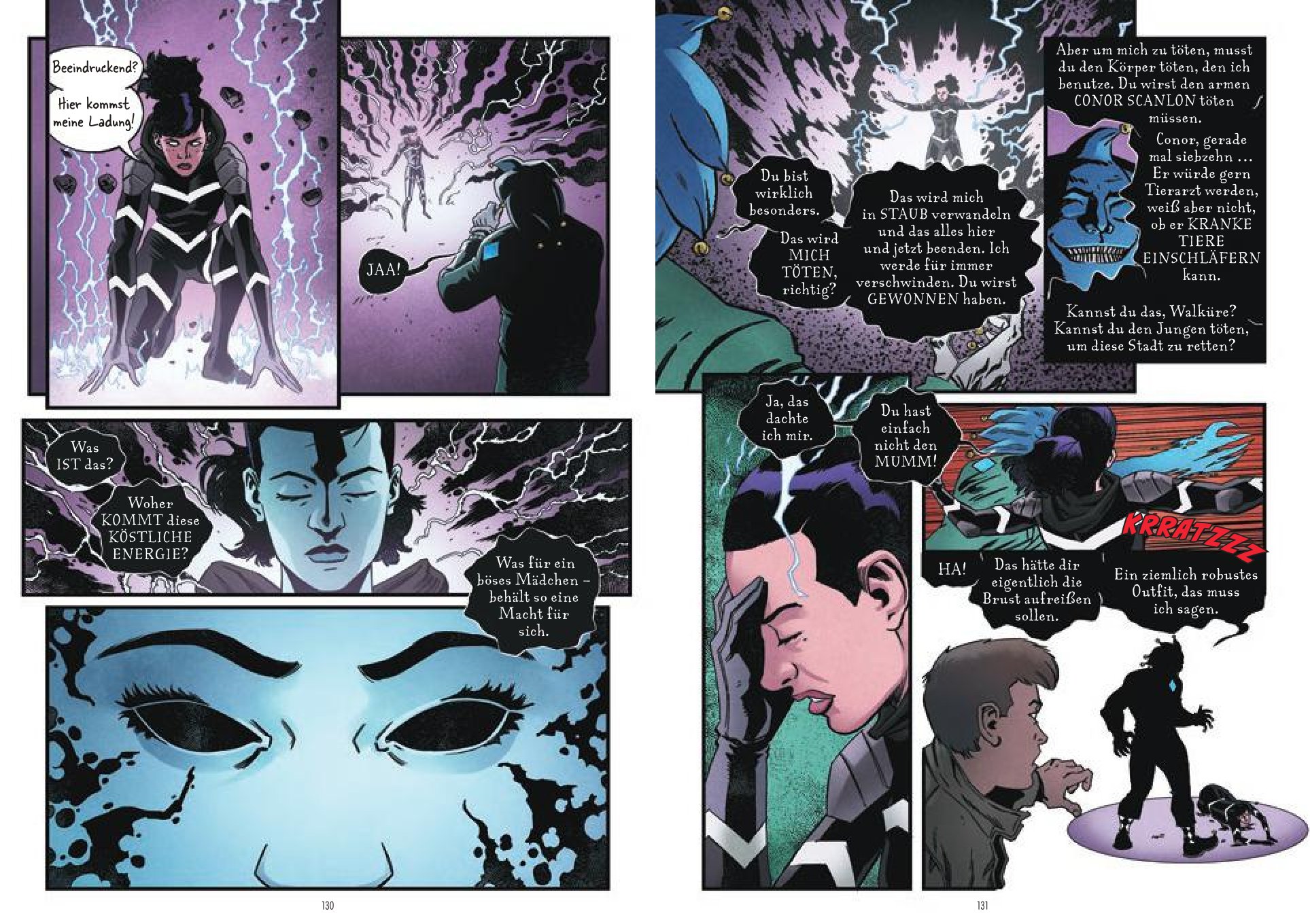 Innenseite der Graphic Novel Skulduggery Pleasant: Bad Magic