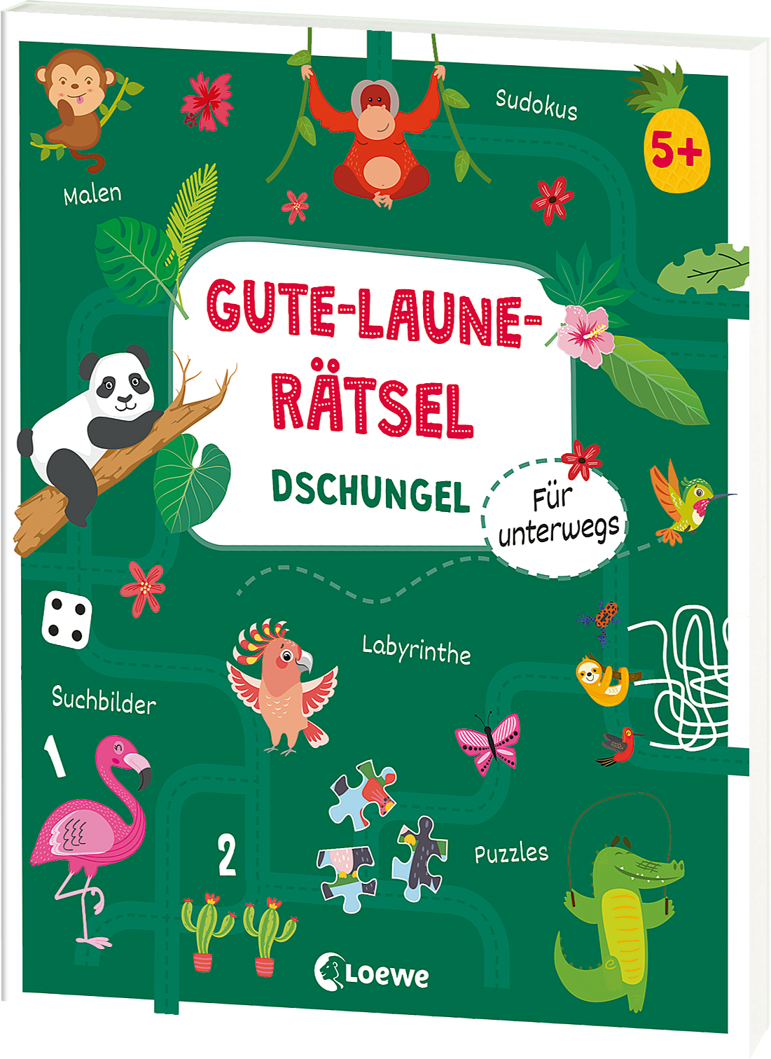 Gute-Laune-Rätsel für unterwegs - Dschungel 9783743214453