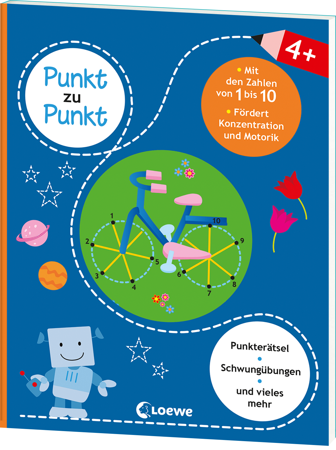 Punkt zu Punkt - Mit den Zahlen von 1 bis 10 (blau) 9783743206908