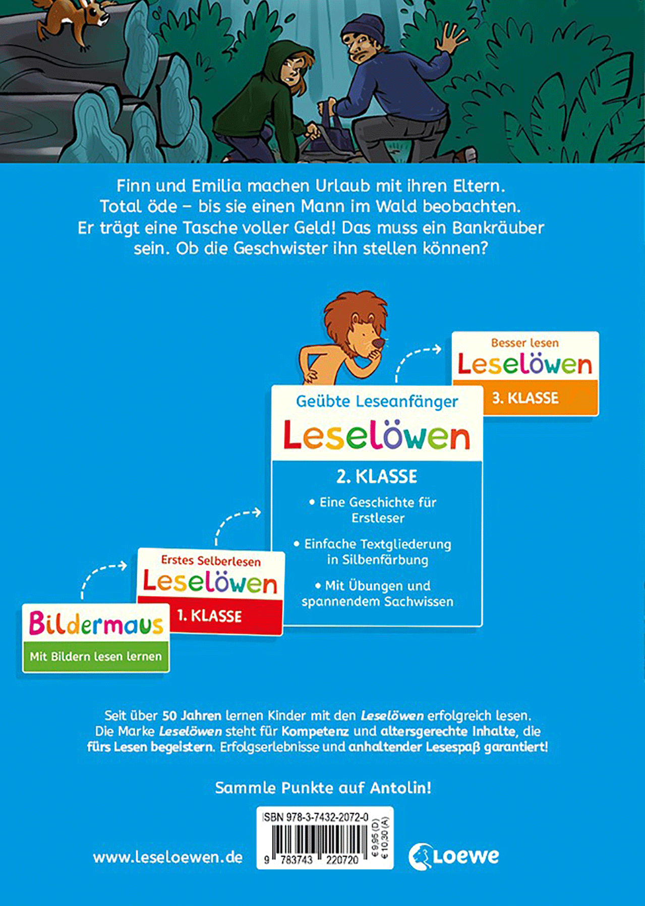 Leselöwen 2. Klasse - Das Versteck der Bankräuber 9783743220720_01