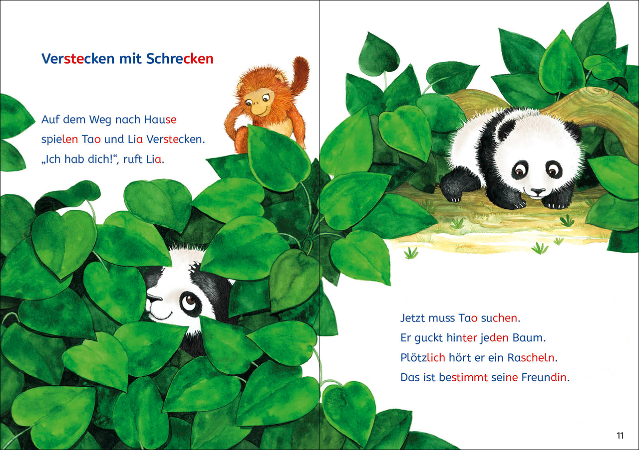 Leselöwen Lesetraining 1. Klasse - Ein Panda in der Dschungelschule 9783743210592_4