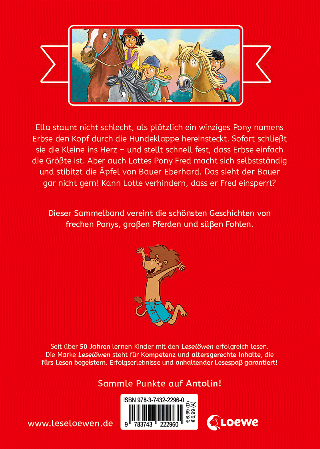 Die schönsten Leselöwen-Geschichten zum Lesenlernen - Ponys und Pferde 9783743222960_01