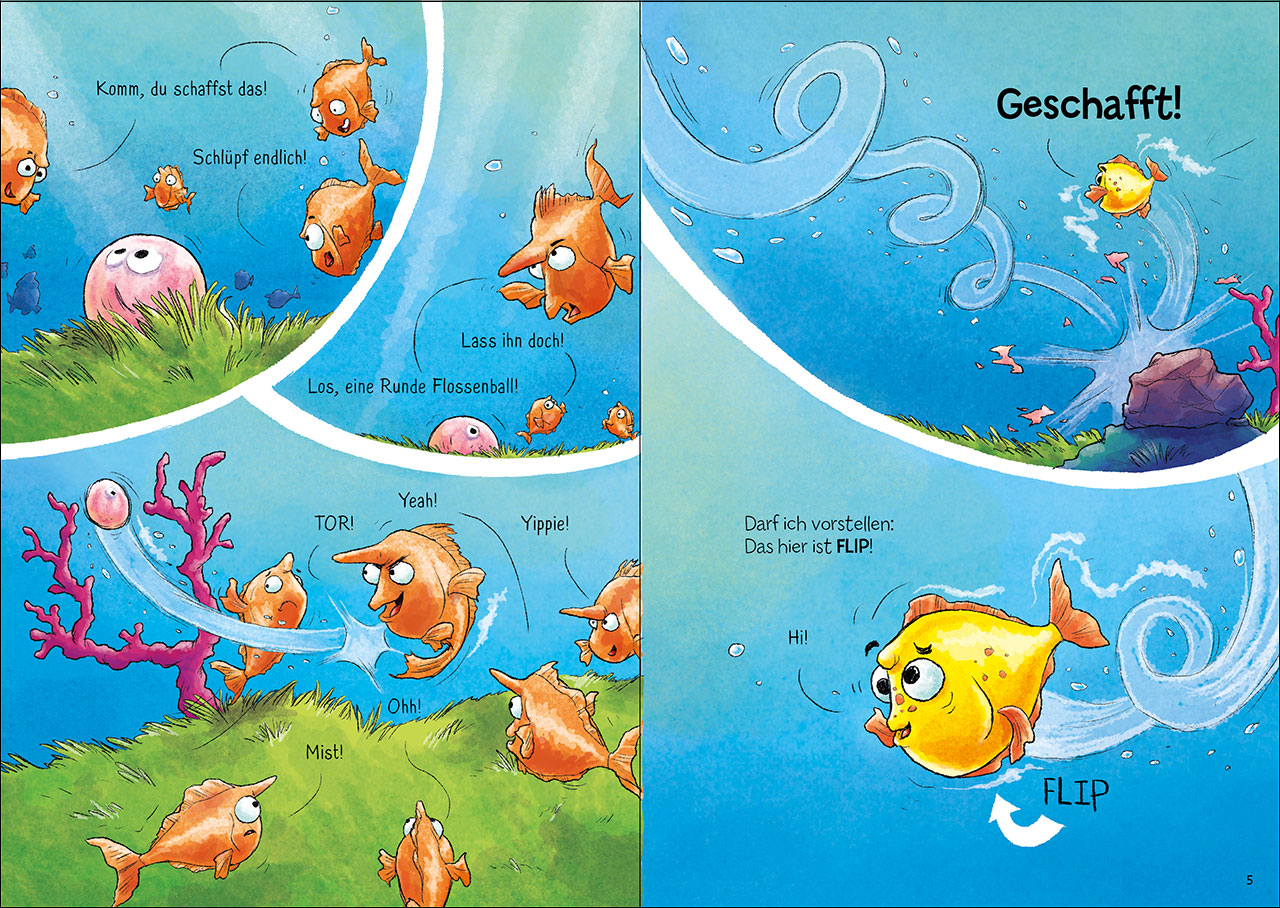Flip, der Einhornfisch (Band 1) - Der coolste Schwarm der Welt 9783743215498_05 Flip, der Einhornfisch (Band 1) - Der coolste Schwarm der Welt 9783743215498_05