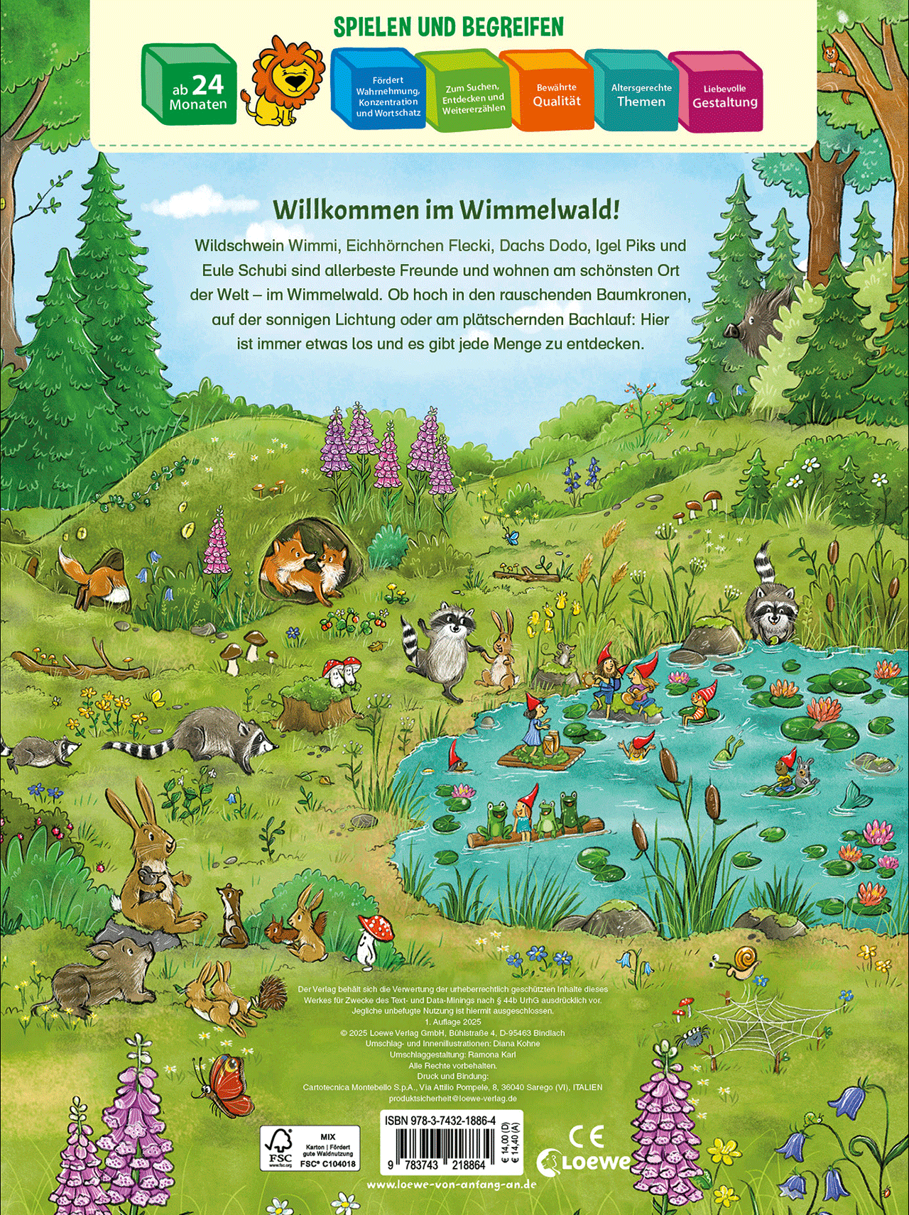Willkommen im Wimmelwald - Entdecke die Tiere! 9783743218864_01