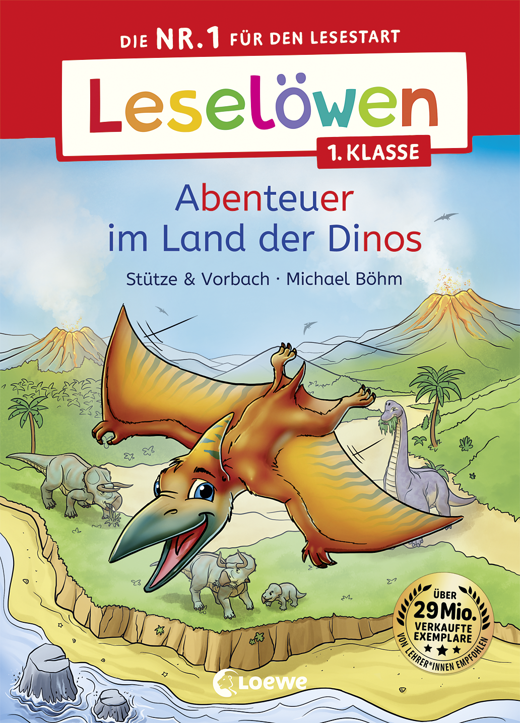 Leselöwen 1. Klasse - Abenteuer im Land der Dinos 9783732021246