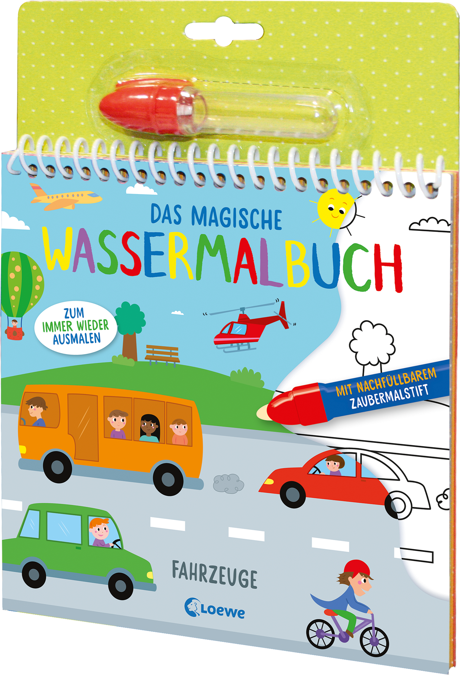 Das magische Wassermalbuch - Fahrzeuge 9783743217201