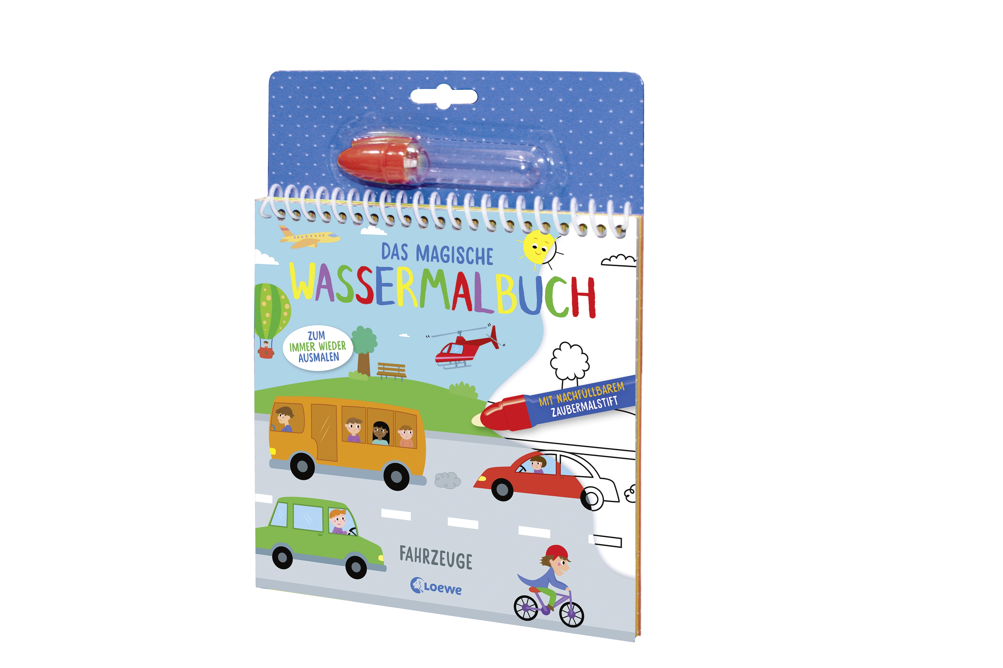 Das magische Wassermalbuch - Fahrzeuge