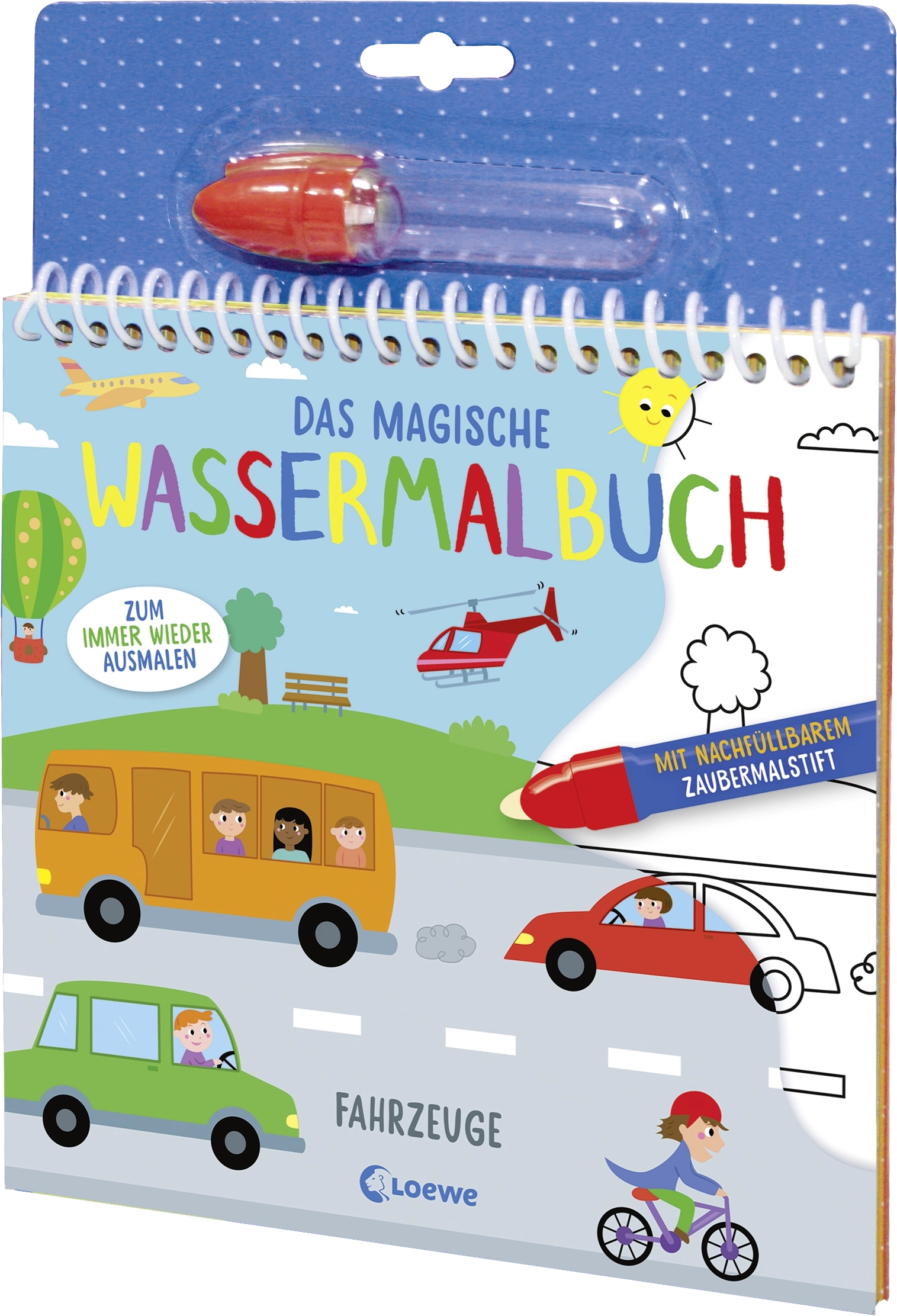 Das magische Wassermalbuch - Fahrzeuge