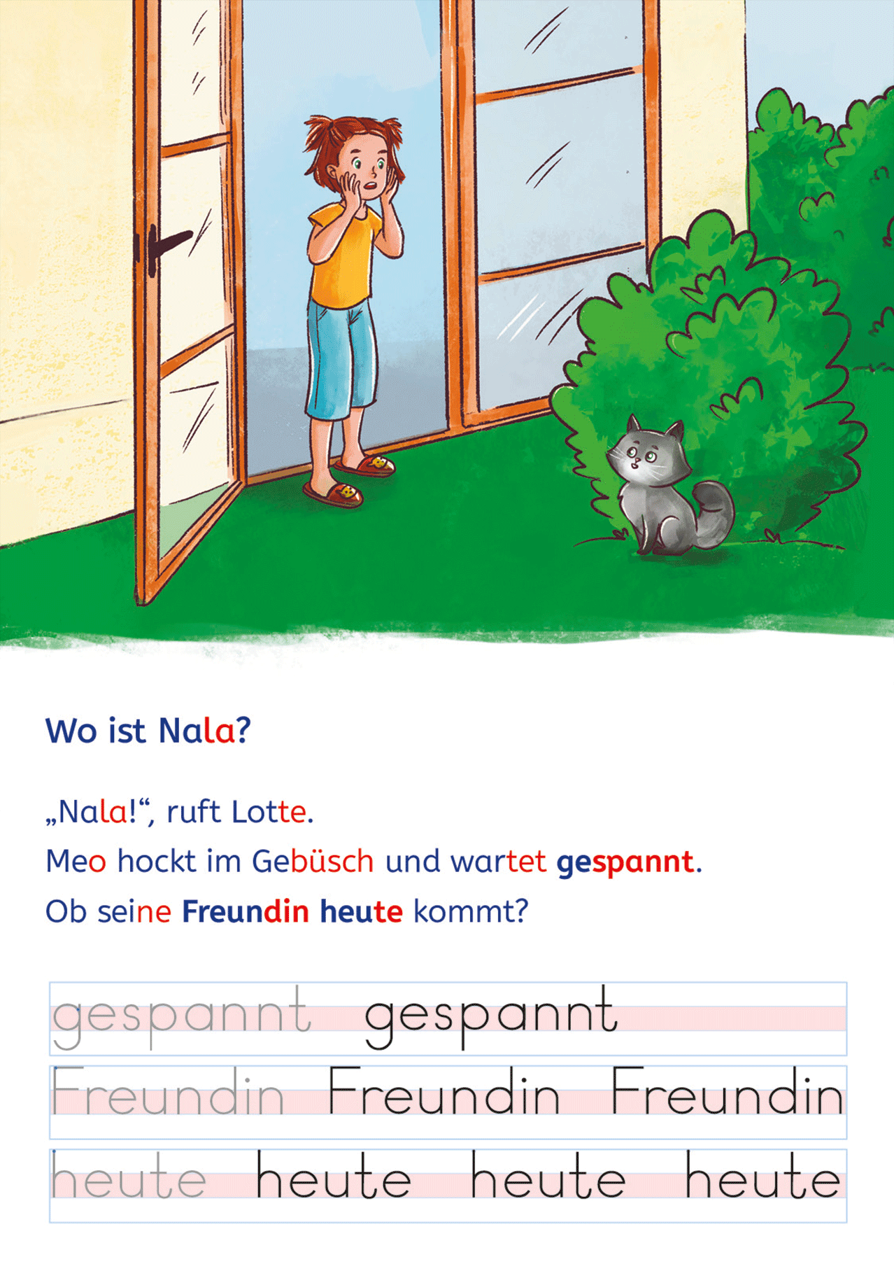 Innenseite Lesen und schreiben lernen mit Spurrillen Die Katzen Detektive; Linkziel: Landingpage Lesen und schreiben lernen mit Spurrillen