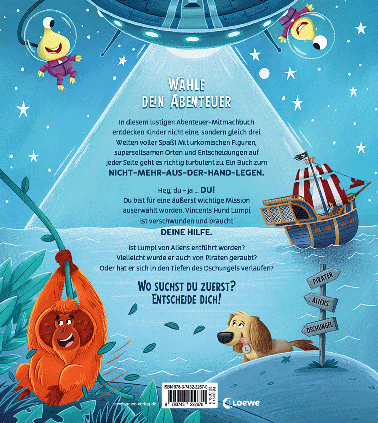 Dein Abenteuer beginnt! Piraten + Aliens + Wilde Tiere 9783743222670_01