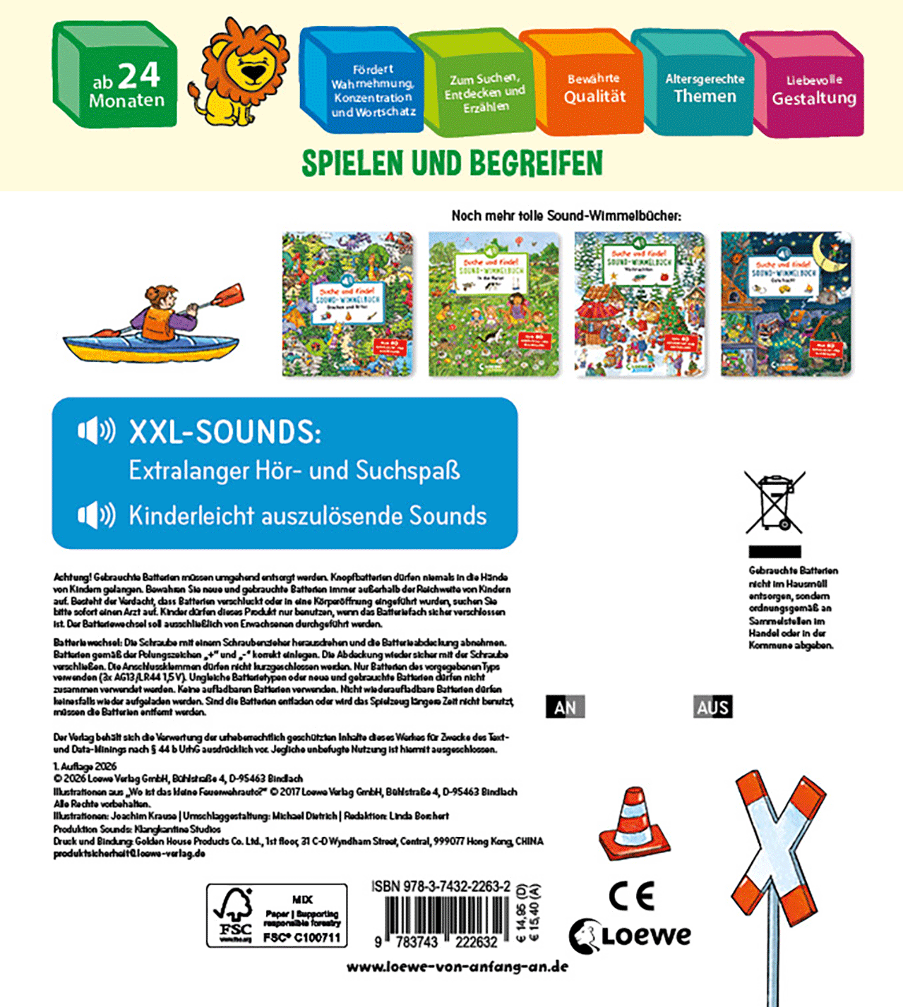 Suche und finde! Sound-Wimmelbuch - Feuerwehr 9783743222632_01