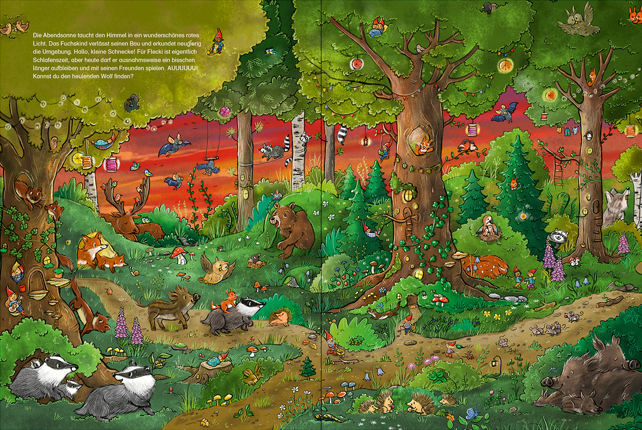 Willkommen im Wimmelwald - Gute Nacht! 9783743218888_12