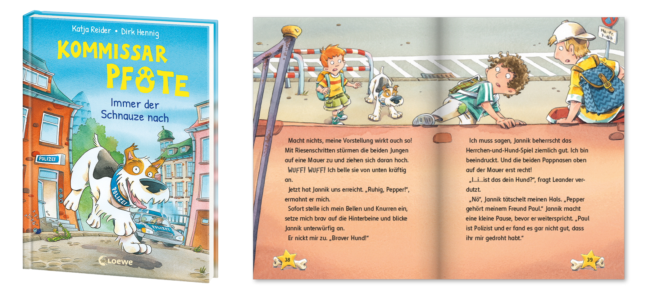 Kommissar Pfote Innenseite Band 1; Linkziel: Titeldetailseite Band 1
