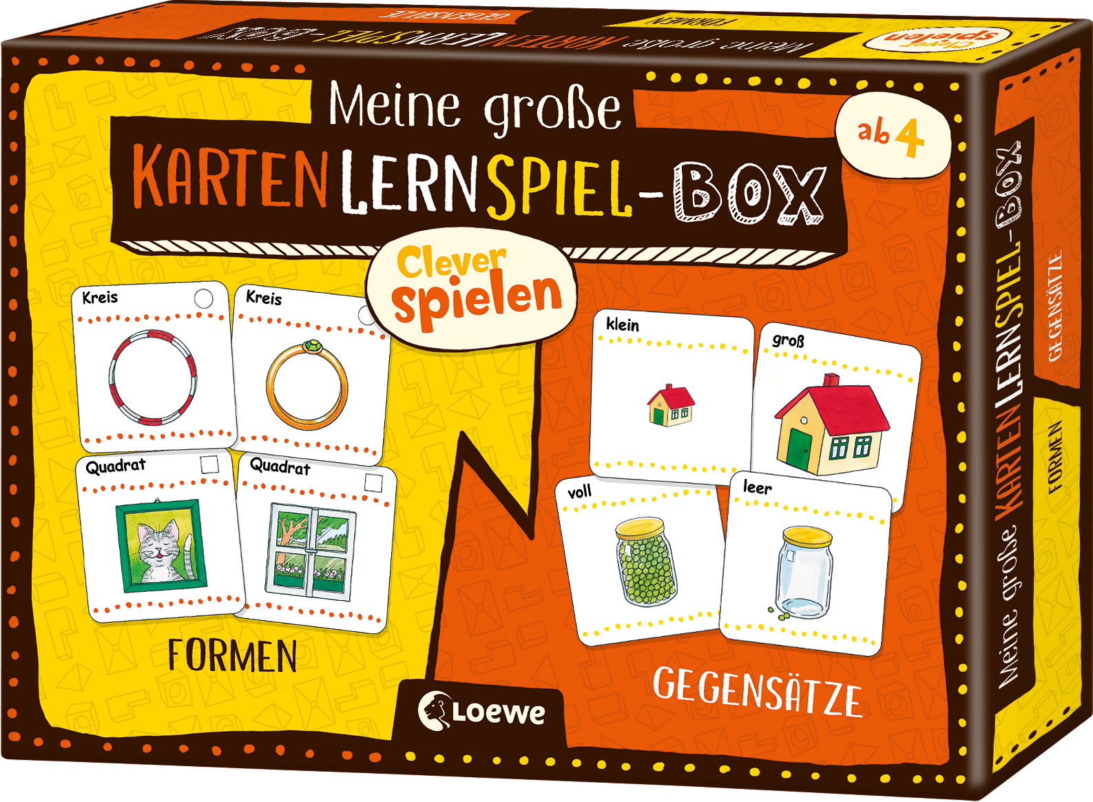 Clever spielen - Meine große KartenLernSpiel-Box - Formen/Gegensätze 9783743208209