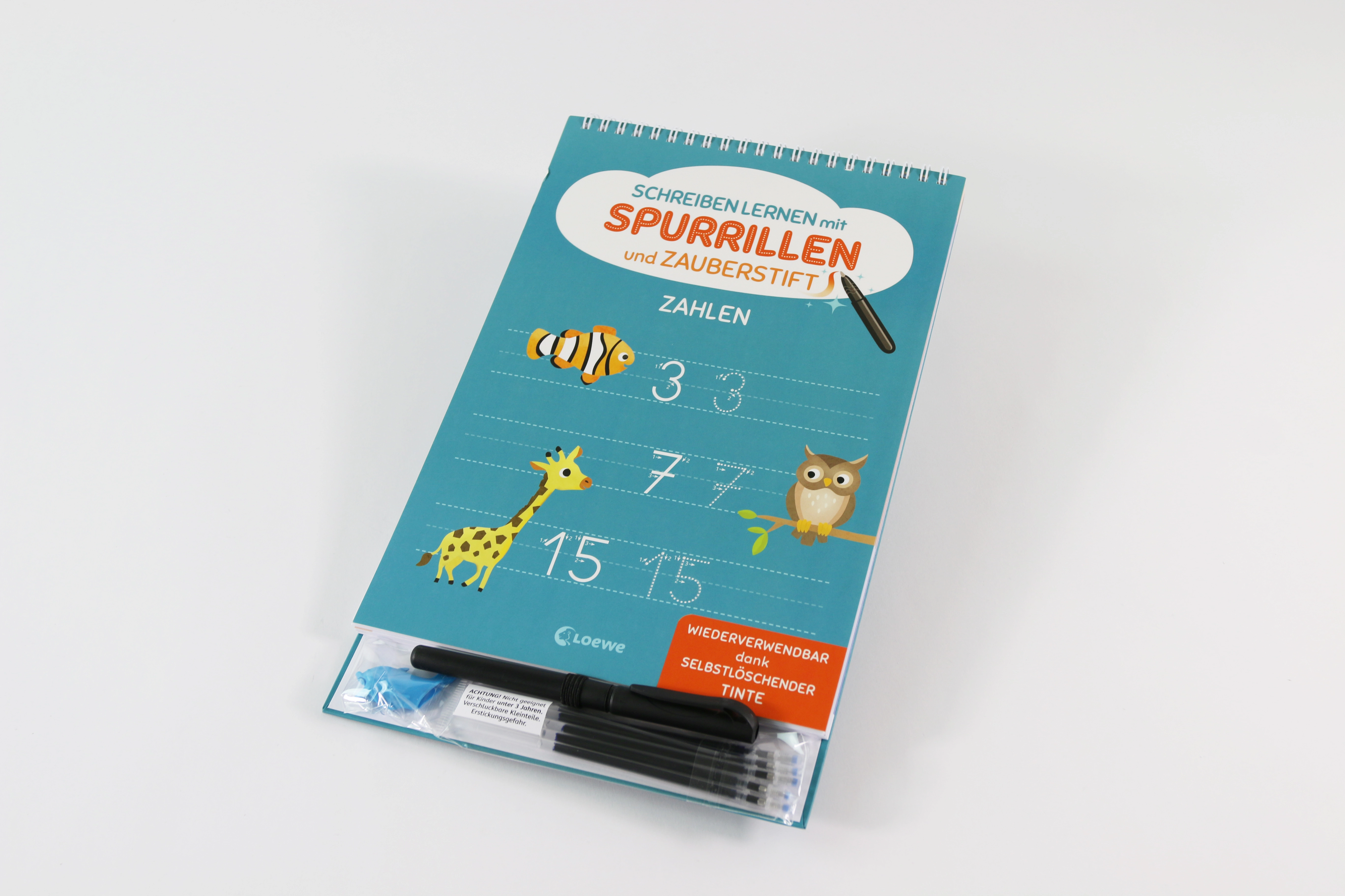 Schreiben lernen mit Spurrillen und Zauberstift - Zahlen 9783743226760_04