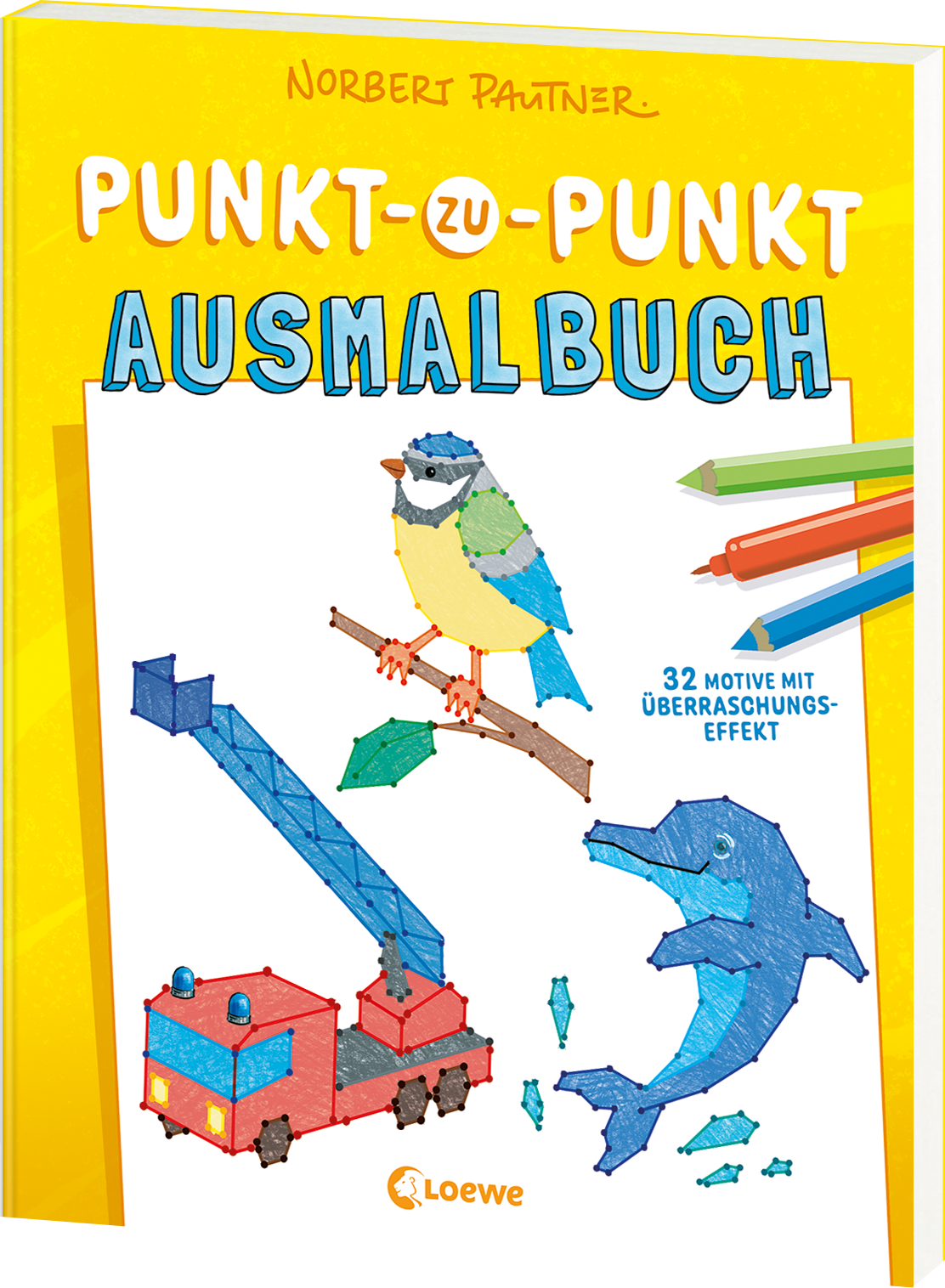 Punkt-zu-Punkt-Ausmalbuch (gelb) 9783743219328