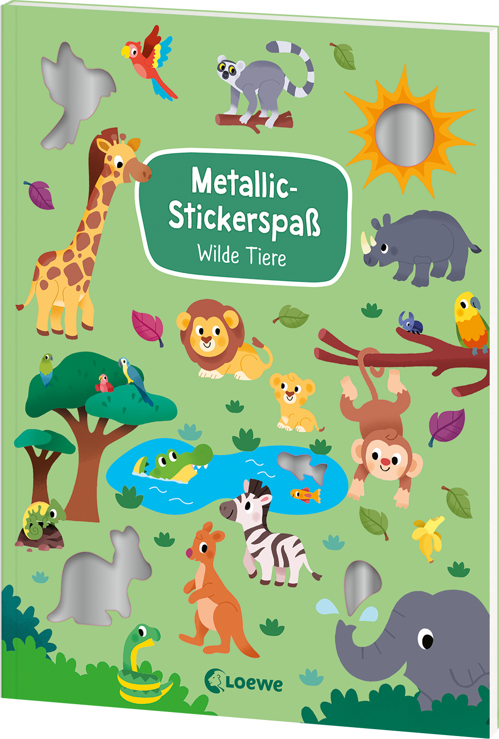 Metallic-Stickerspaß - Wilde Tiere 9783743223660