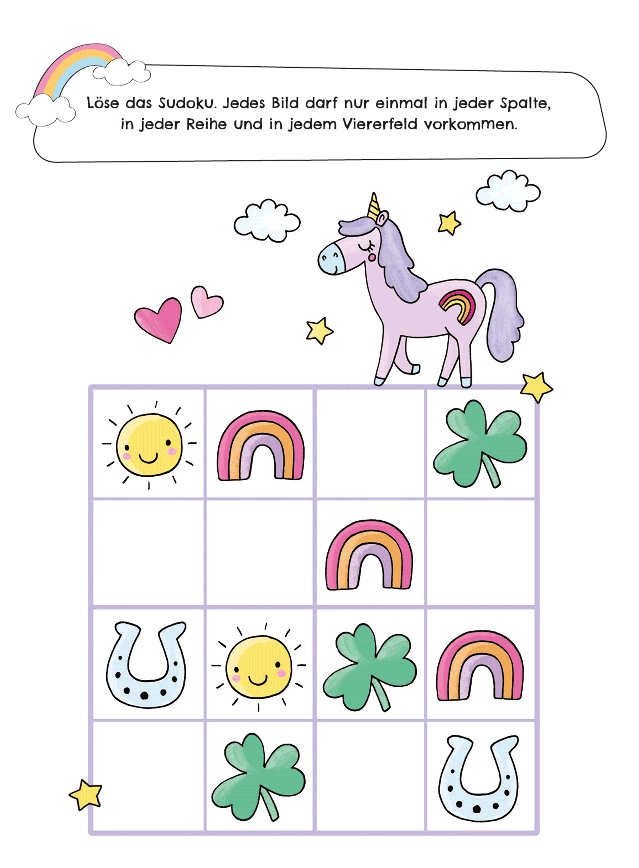 Meine Einhorn-Welt - Rätselblock 9783743224254_12