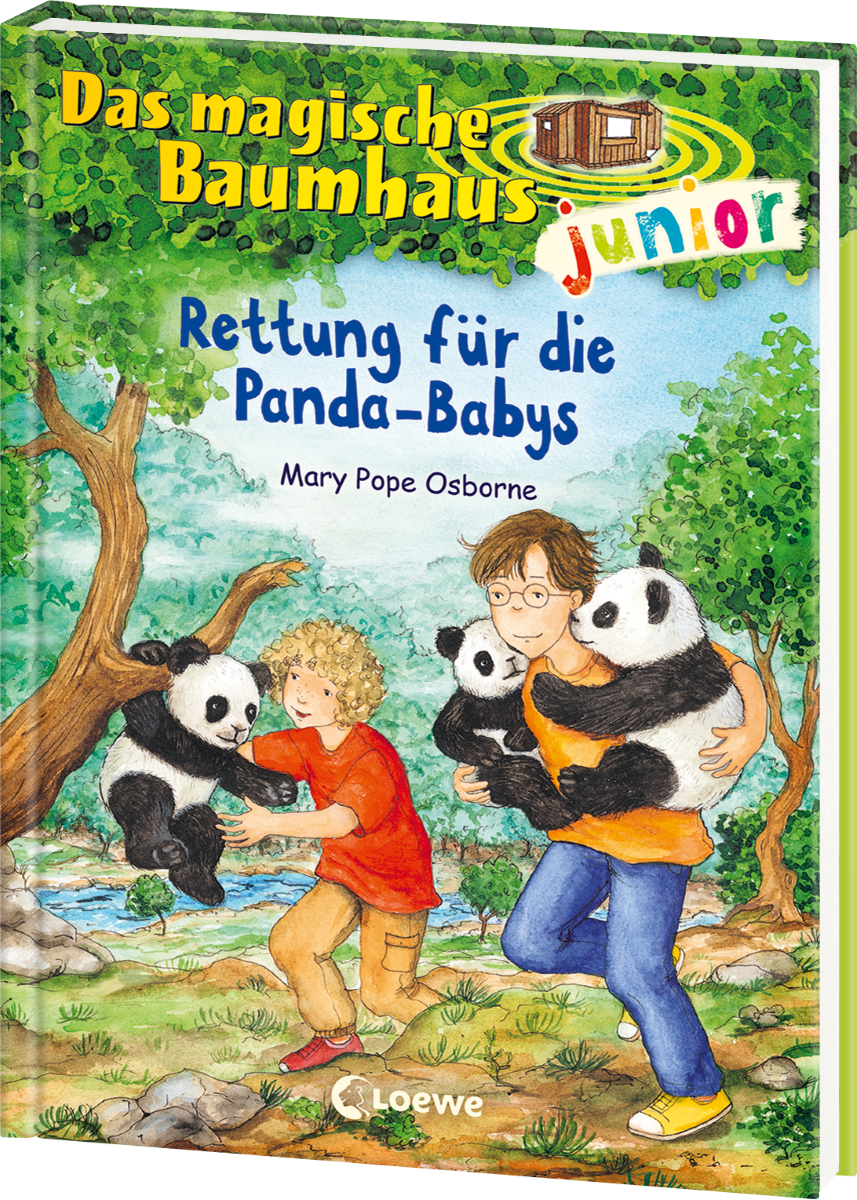 Buchcover von Rettung für die Panda-Babys der Reihe Das magische Baumhaus junior; Linkziel: Das magische Baumhaus junior