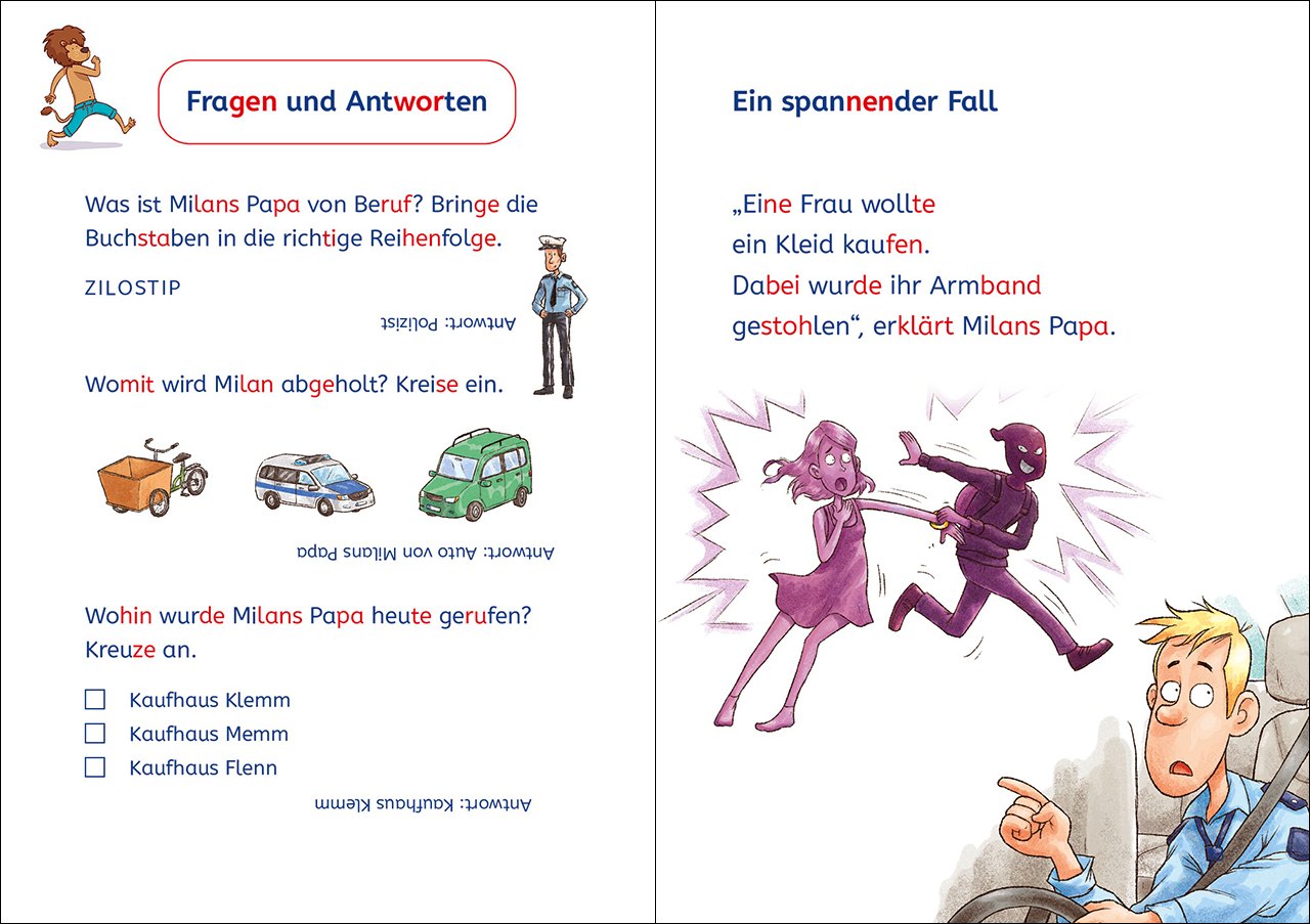 Leselöwen 1. Klasse - Ein spannender Fall für die Polizei 9783743214361_4
