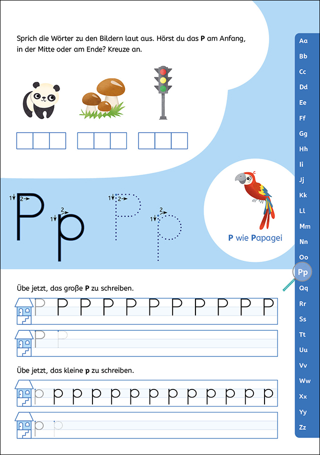 Schreiben lernen mit Spurrillen - Buchstaben 9783743215146_3
