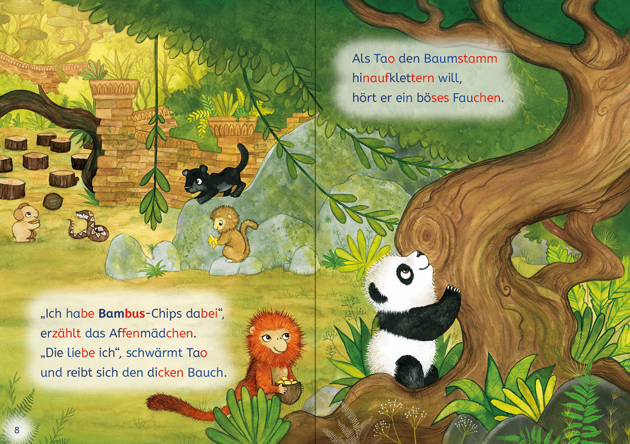 Leselöwen 1. Klasse - Ein Panda in der Dschungelschule 9783743225039_12