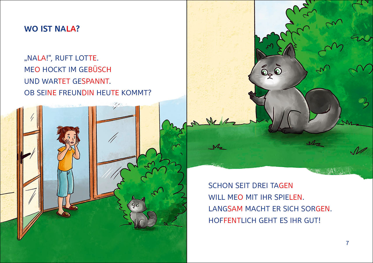 Leselöwen 1. Klasse - Die Katzen-Detektive (Großbuchstabenausgabe) 9783743216617_1