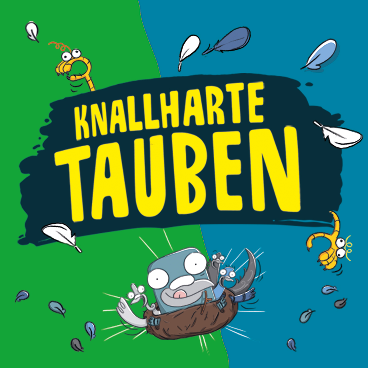 Ausschnitt von dem Buchcover Knallharte Tauben Band 8; Linkziel: Buchreihe Knallharte Tauben