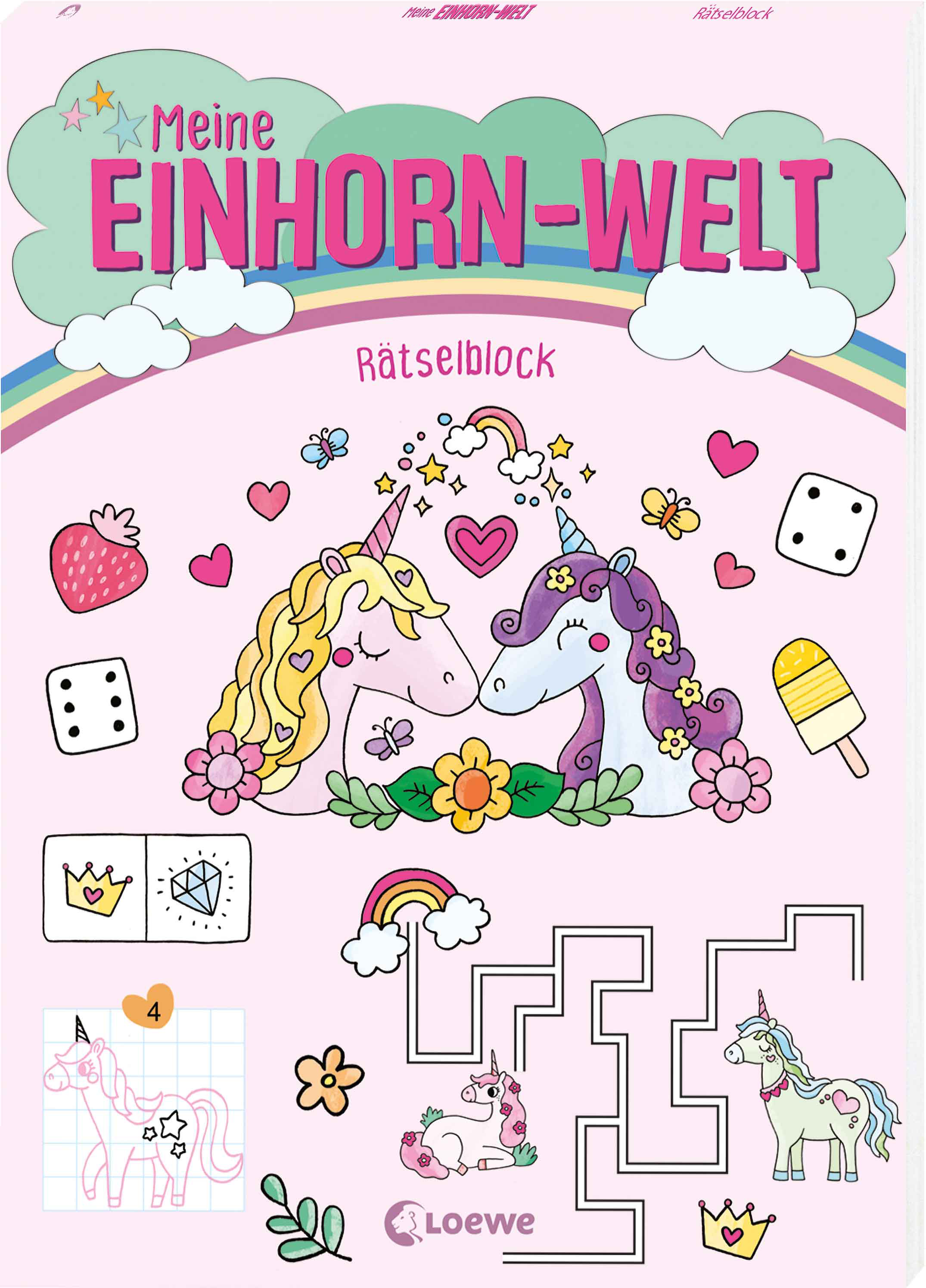 Meine Einhorn-Welt - Rätselblock 9783743224254