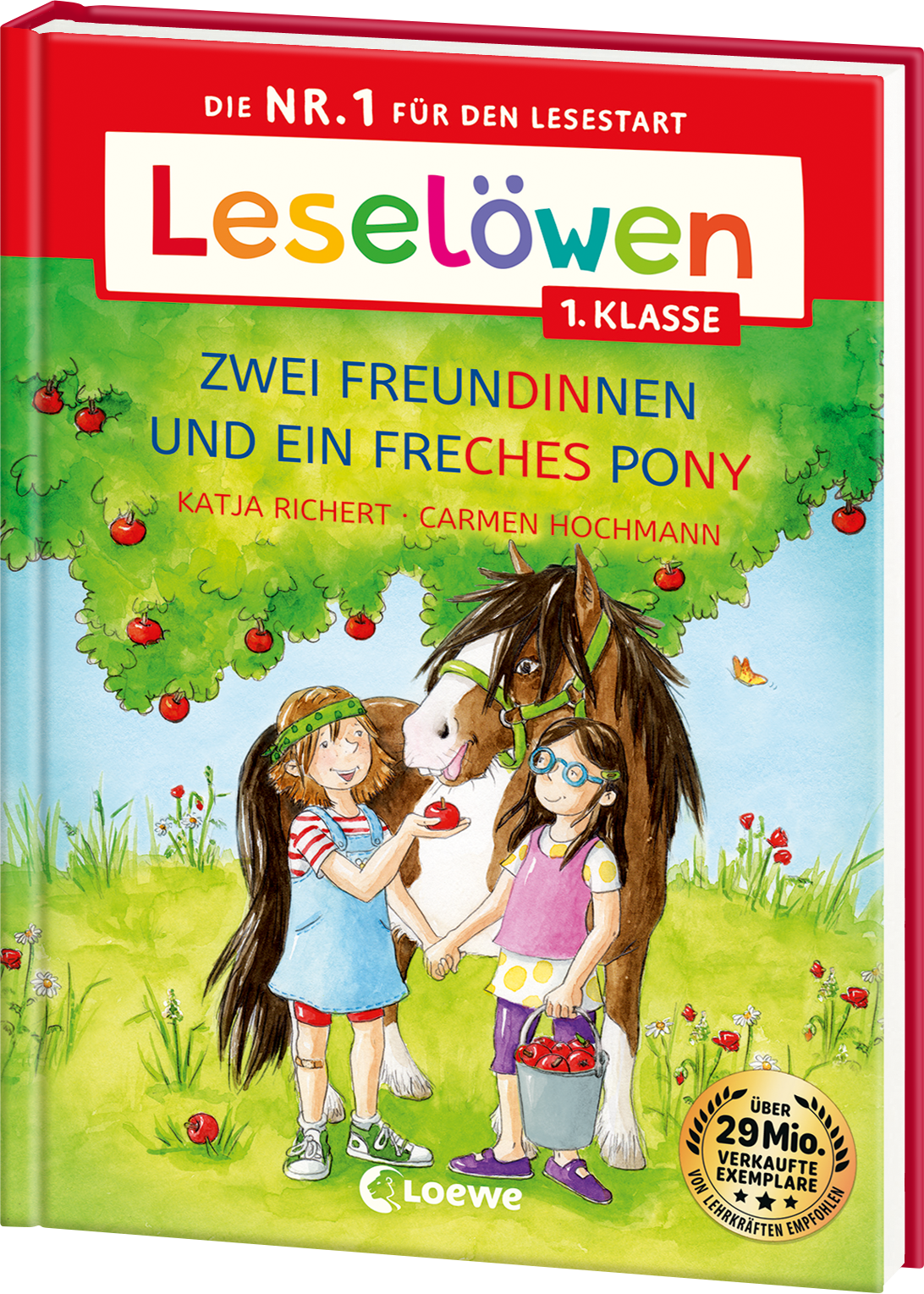 Leselöwen 1. Klasse - Zwei Freundinnen und ein freches Pony (Großbuchstabenausgabe)