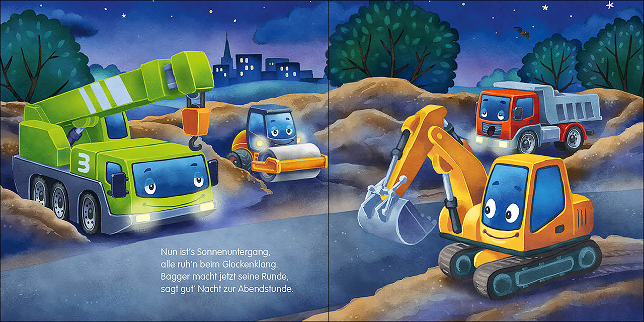 Gute Nacht, kleiner Bagger! 9783743205192_2 Gute Nacht, kleiner Bagger! 9783743205192_2