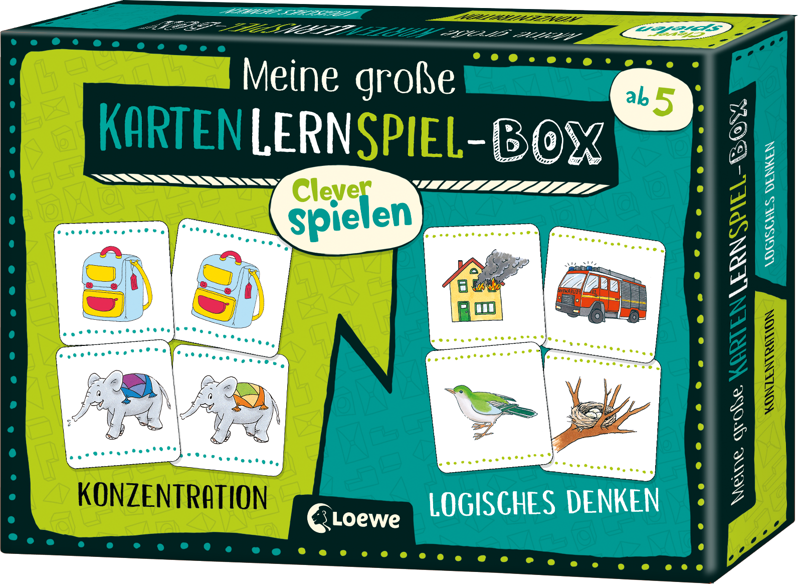 Clever spielen - Meine große KartenLernSpiel-Box - Konzentration/Logisches Denken 9783743208186