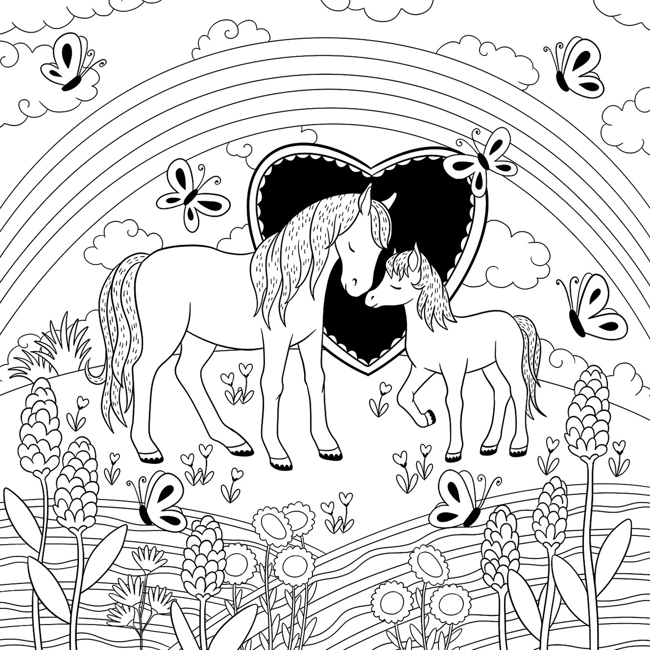 Mal dich glücklich! - Pferde 9783743219885_06 Mal dich glücklich! - Pferde 9783743219885_06