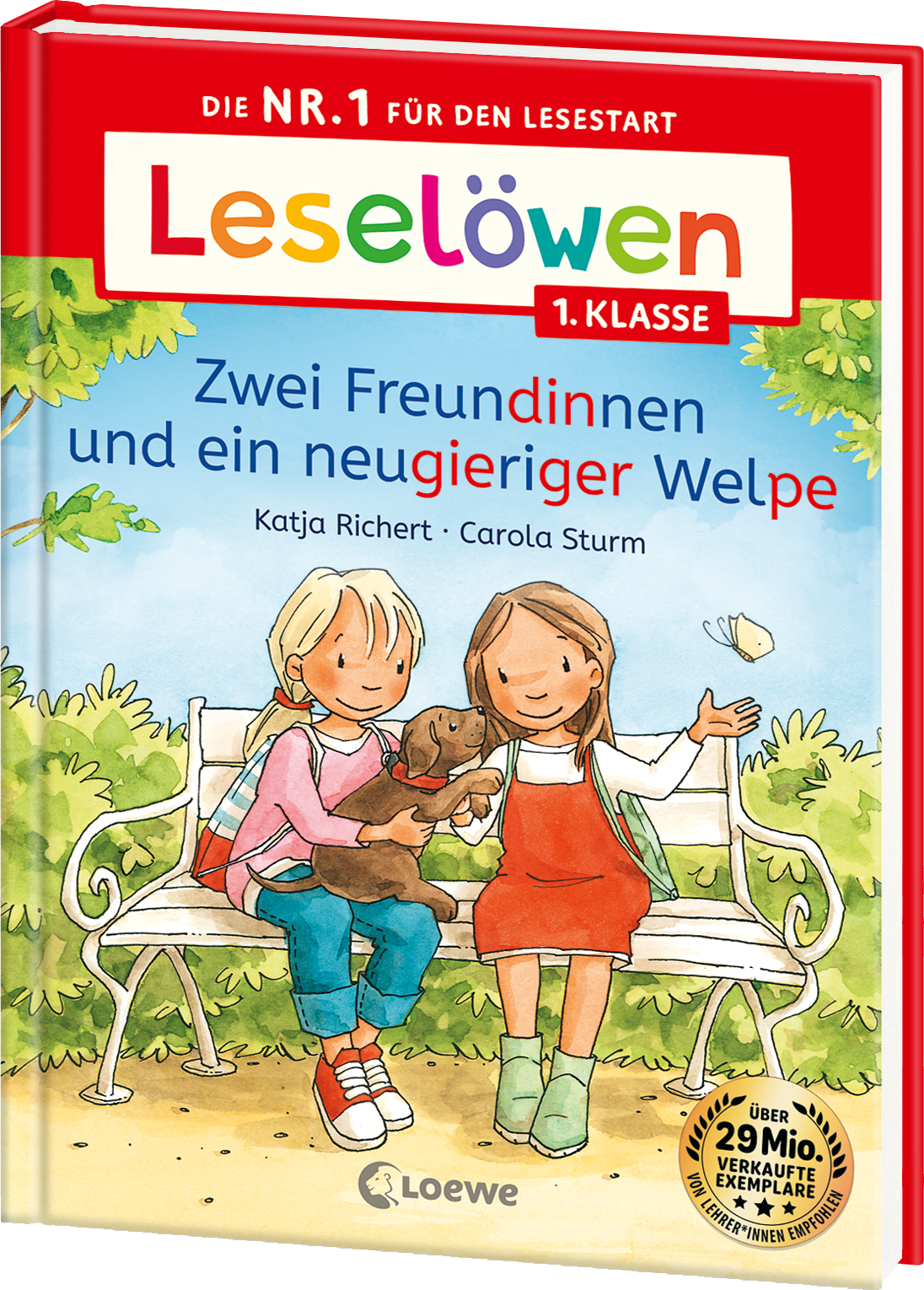 Leselöwen 1. Klasse - Zwei Freundinnen und ein neugieriger Welpe 9783743216310
