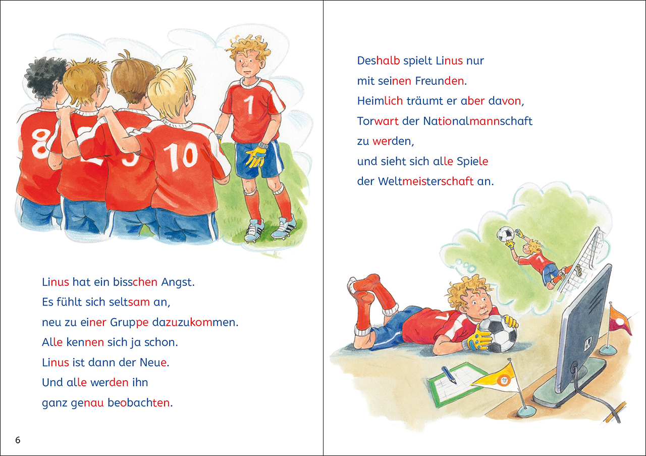 Leselöwen Lesetraining 2. Klasse - Fußballgeschichten 9783743214309_2
