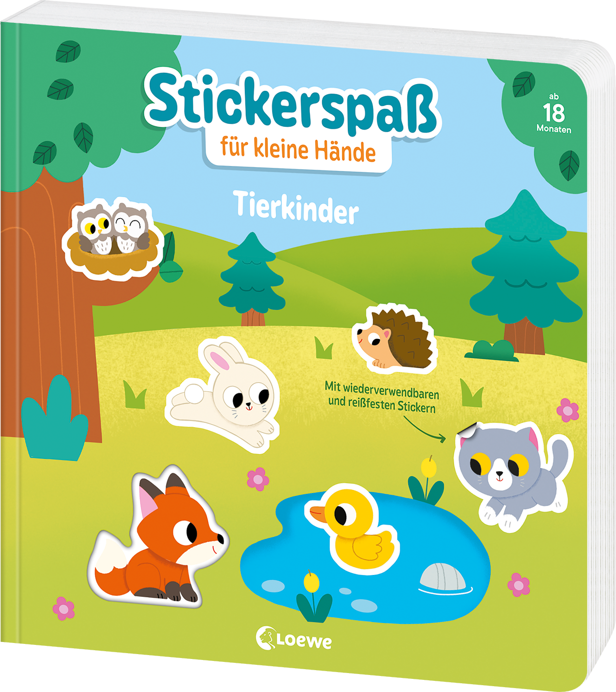 Stickerspaß für kleine Hände - Tierkinder 9783743224056