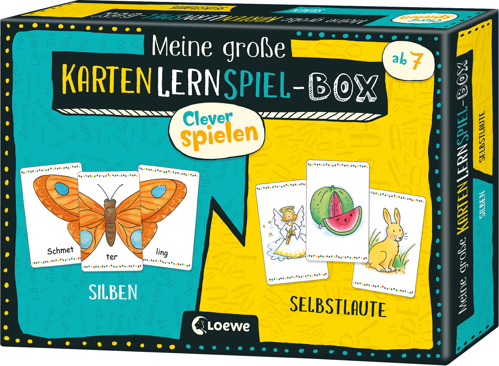 Clever Spielen - Meine große KartenLernSpiel-Box - Silben/Selbstlaute 9783743208315
