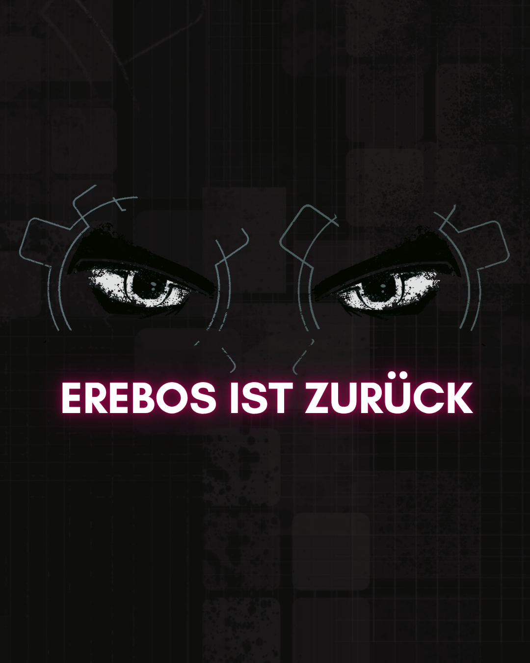 Ausschnitt des Covers von Erebos 3 mit dem Schriftzug Erebos ist zurücki, Linkziel: Pressemeldung Erebos 3