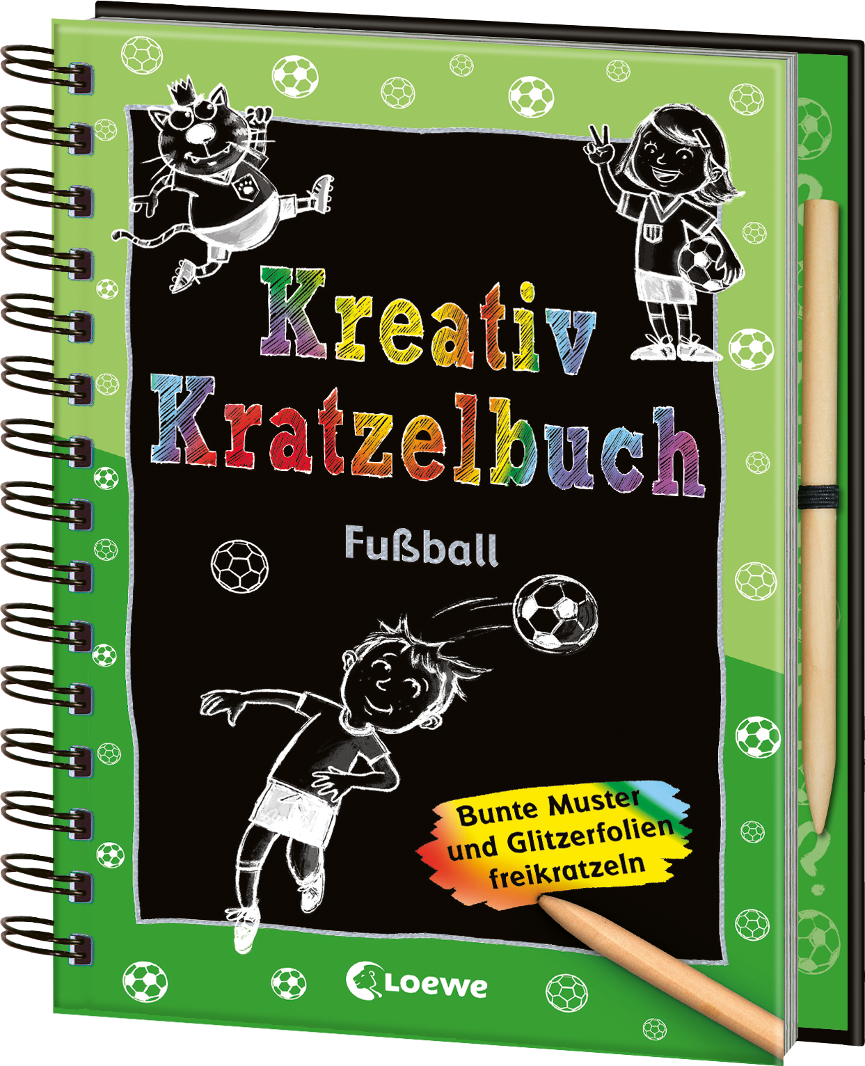 Kreativ-Kratzelbuch: Fußball  9783743203976
