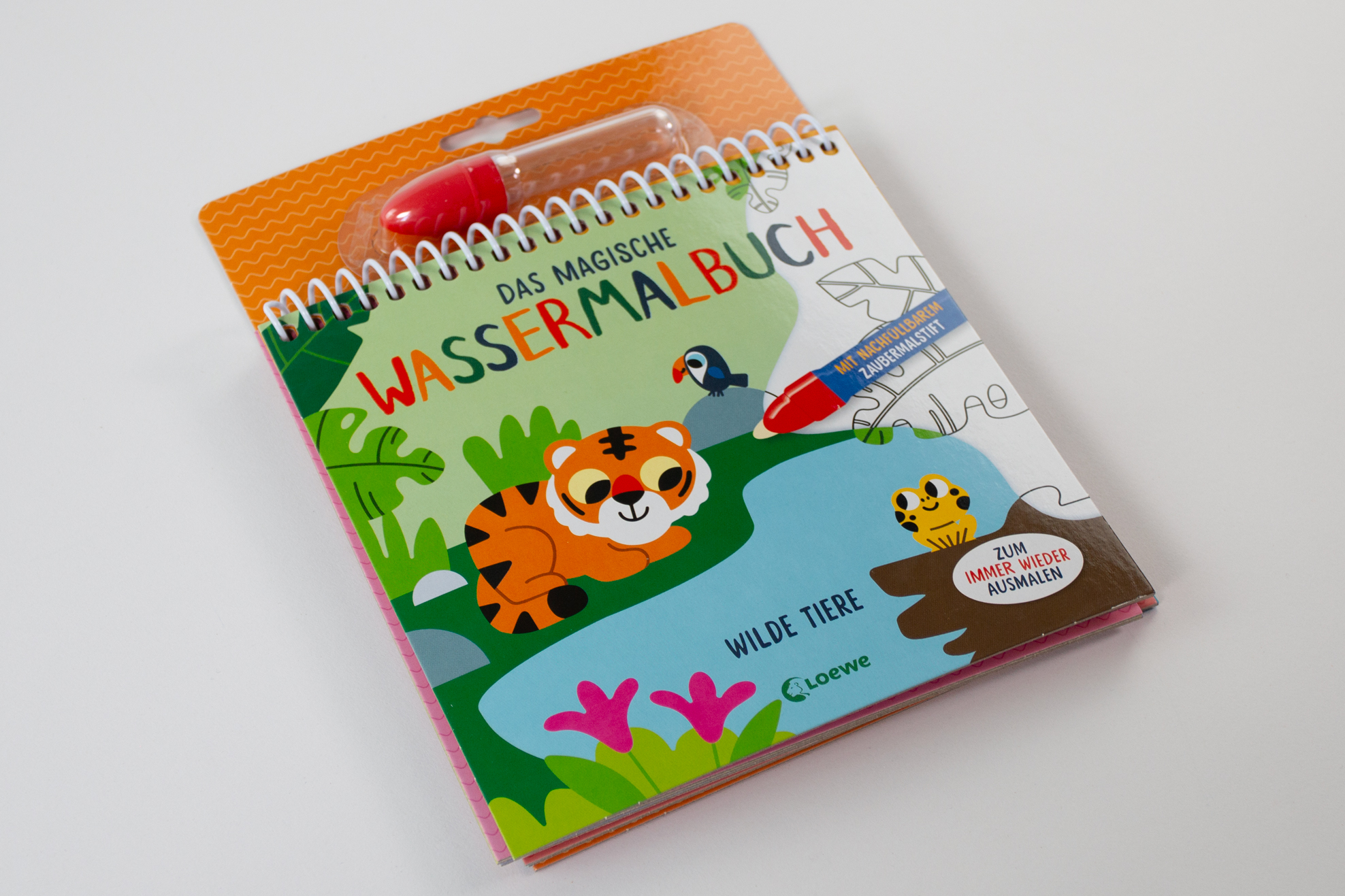 Das magische Wassermalbuch - Wilde Tiere 9783743222113_2