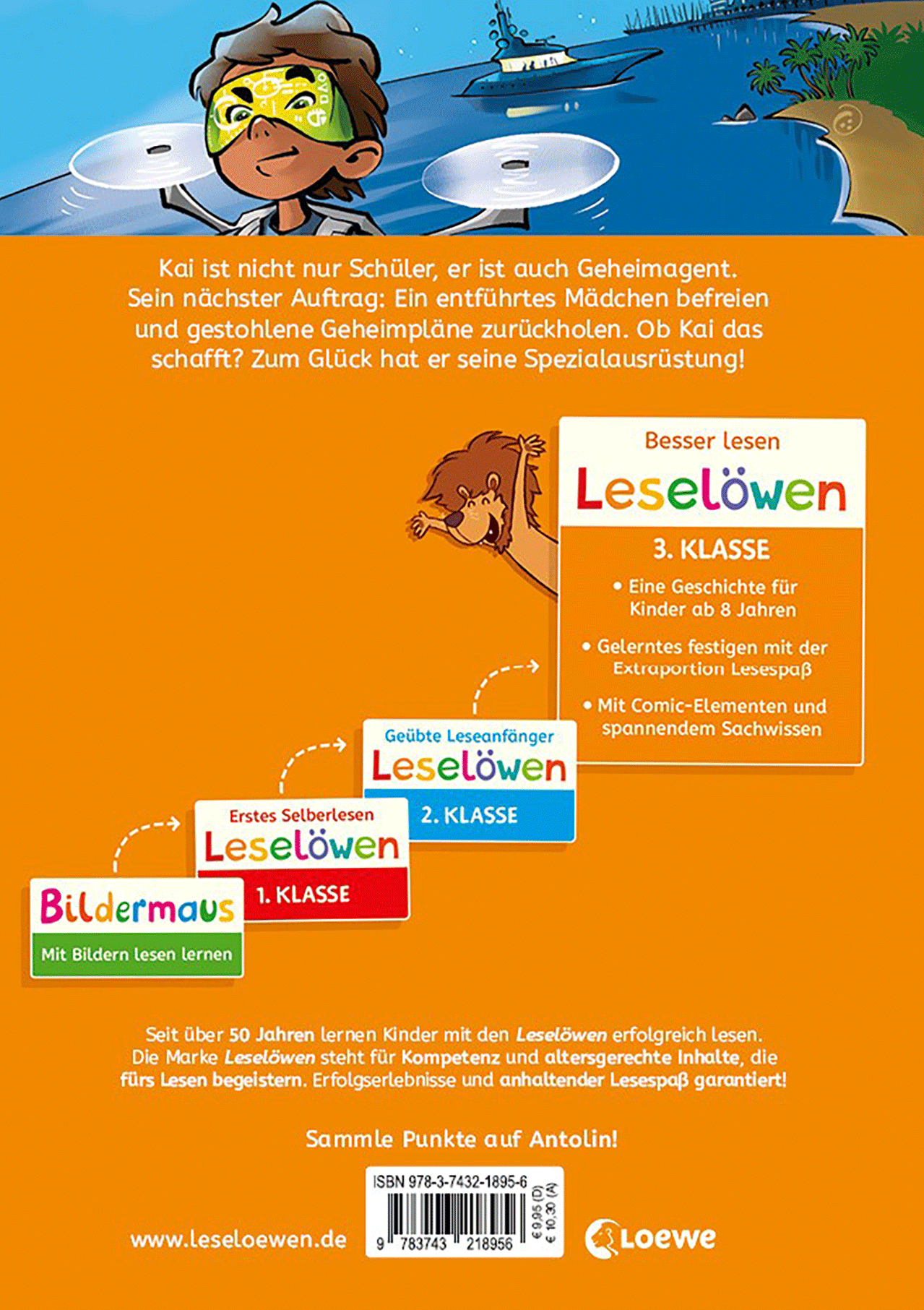 Leselöwen 3. Klasse - Geheimagent auf gefährlicher Mission 9783743218956_01