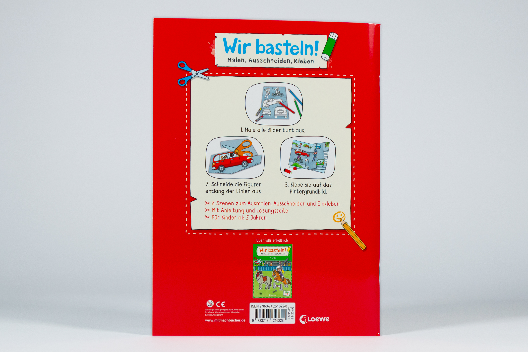 Wir basteln! ab 5 Jahren - Malen, Ausschneiden, Kleben - Feuerwehr und Polizei 9783743216228_2 Wir basteln! ab 5 Jahren - Malen, Ausschneiden, Kleben - Feuerwehr und Polizei 9783743216228_2